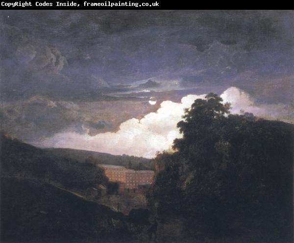Joseph wright of derby Arkwright's Cotton Mills by Night